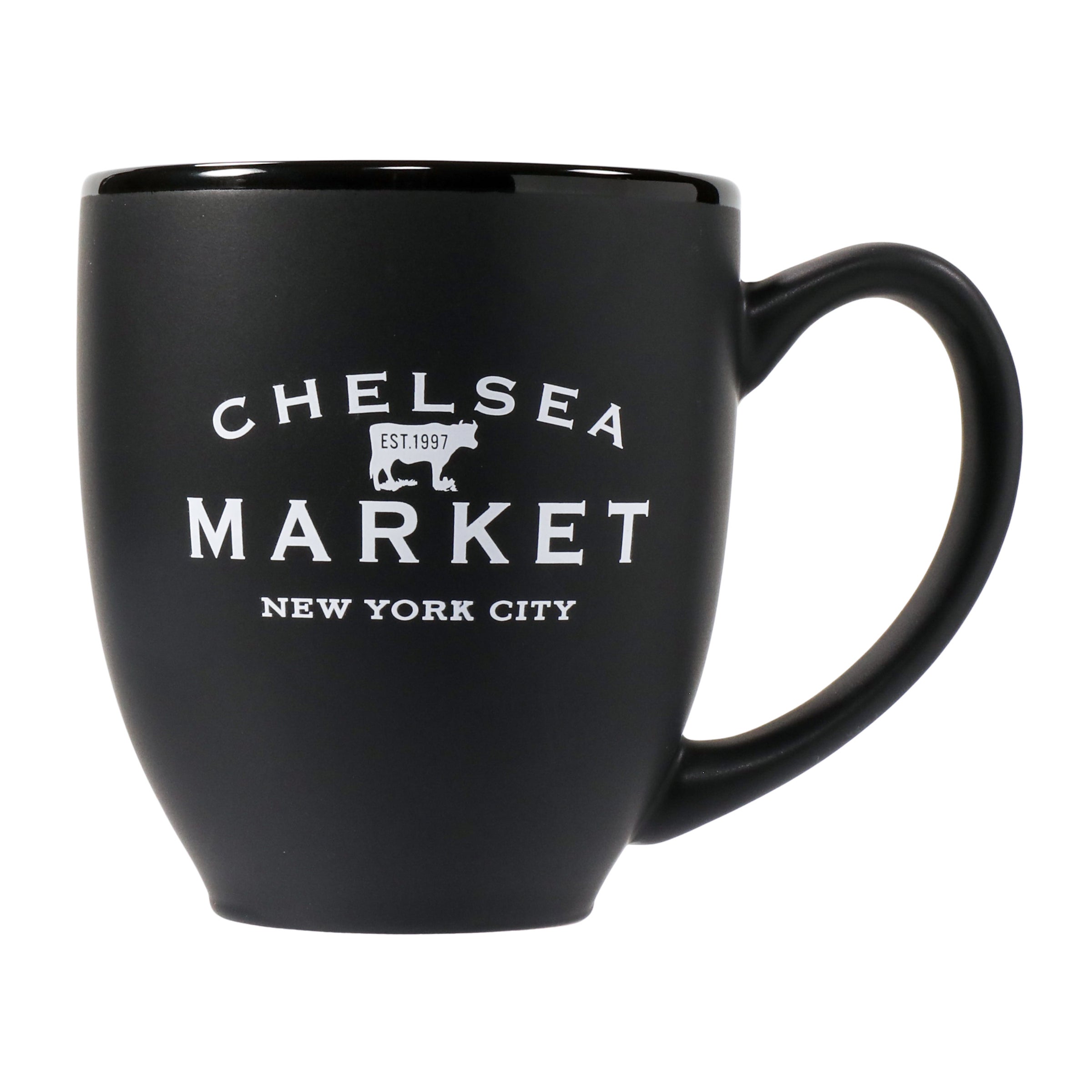 Black Coffee Mug | Chelsea Market Retail Kiosk Black Coffee Mug | Chelsea Market Retail Kiosk